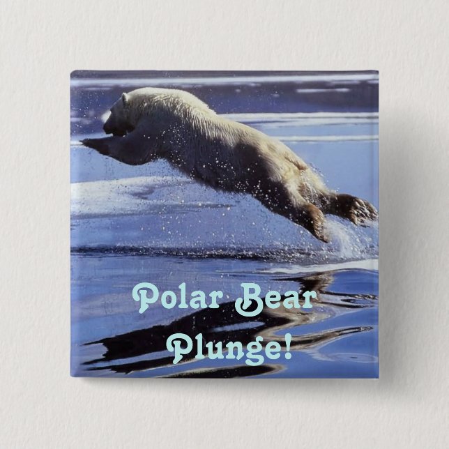 Polar Bear Plunge Button (Front)