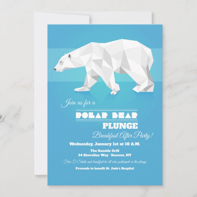 Polar Bear Plunge Party Invitation (Front)