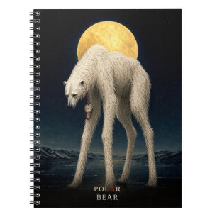 Polar Bear Pocket Watch gothic Surreal Notebook