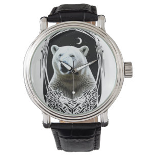Polar bear portrait watch