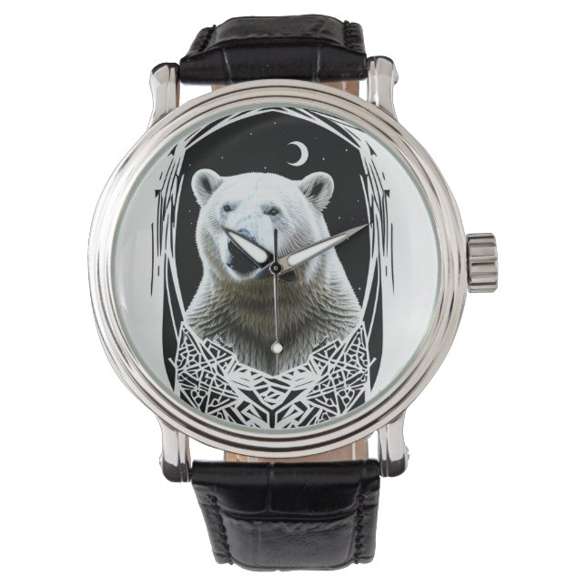Polar bear portrait watch (Front)