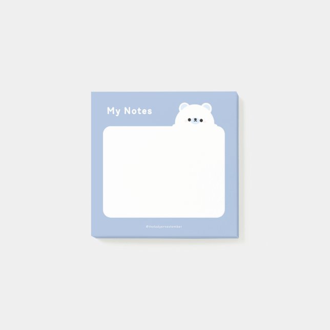 Polar Bear Post-it Notes (Front)