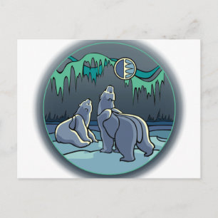 Polar Bear Postcard Native Bear Art Postcards