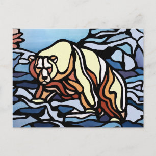 Polar Bear Postcard Native Bear Art Postcards