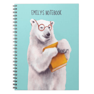 Polar Bear Reading Art – Book Lover
