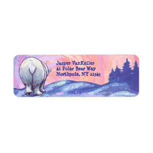 Polar Bear Return Address Labels