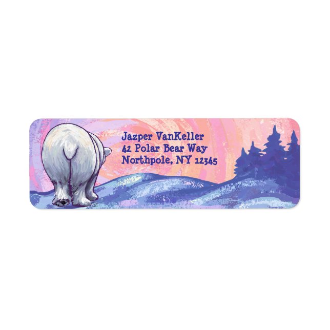 Polar Bear Return Address Labels (Front)