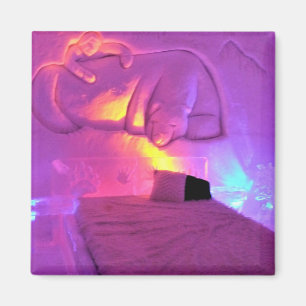 Polar Bear Room at Hotel de Glace, Quebec, Canada Magnet