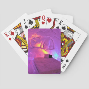 Polar Bear Room at Hotel de Glace, Quebec, Canada Playing Cards