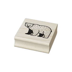 Polar Bear Rubber Stamp