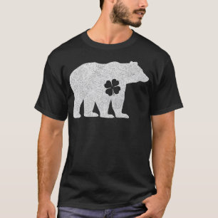 Polar Bear Shamrock Green St. Patrick's Irish Men T-Shirt