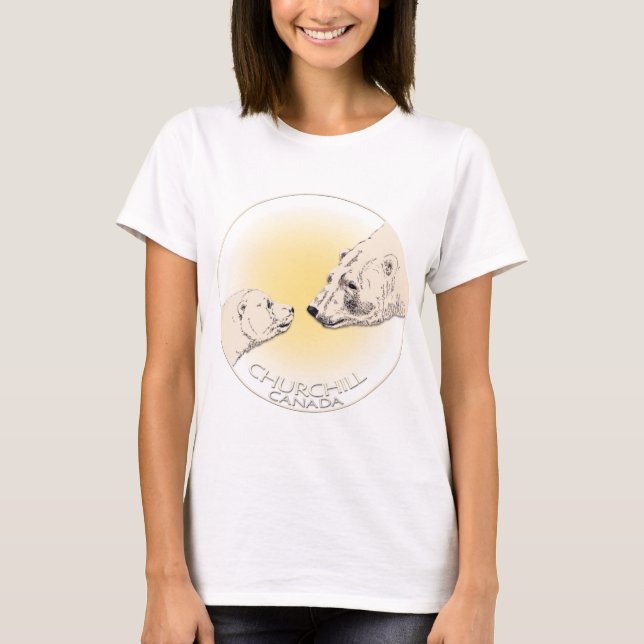 Polar Bear Shirt Women's Churchill Souvenir Shirt (Front)