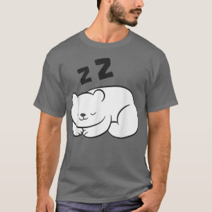 Polar Bear Sleeping Tired Arctic Ice Bear T-Shirt