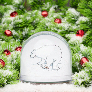 Polar Bear snow globe