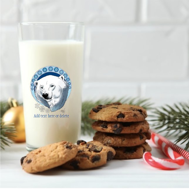 Polar Bear Snowflakes Art Nouveau Glass (Creator Uploaded)