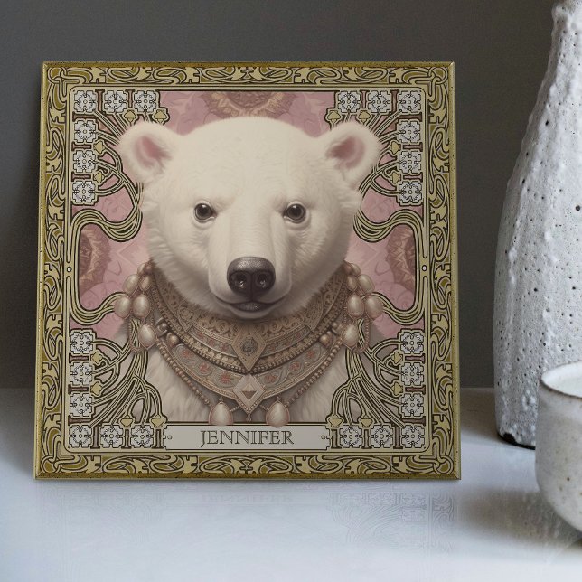 Polar Bear Spirit-Animal Carpetpunk Altarpiece Tile (Creator Uploaded)