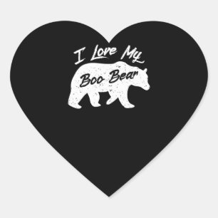 Polar Bear Spirit Bear Halloween Animal Lover Heart Sticker