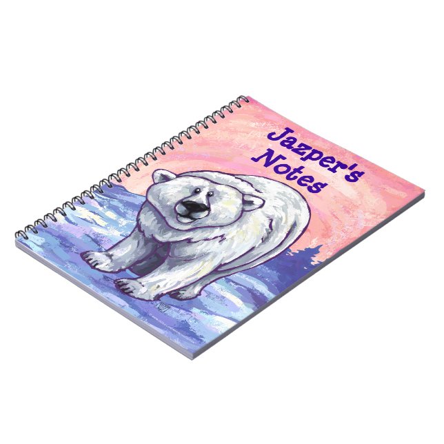 Polar Bear Stationery Notebook (Left Side)