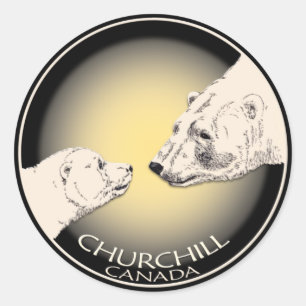 Polar Bear Stickers Churchill Canada Bear Stickers