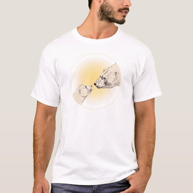 Polar Bear T-shirt Mens & Womens Wildlife Tee (Front)
