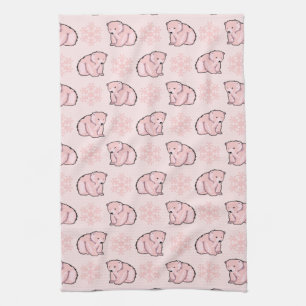 Polar bear tea towel