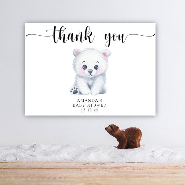 Polar bear - thank you card (Creator Uploaded)