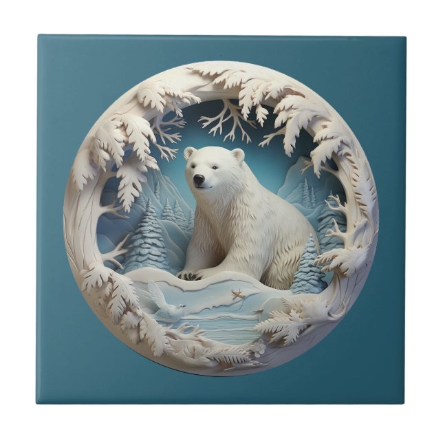 Polar Bear Tile (Front)
