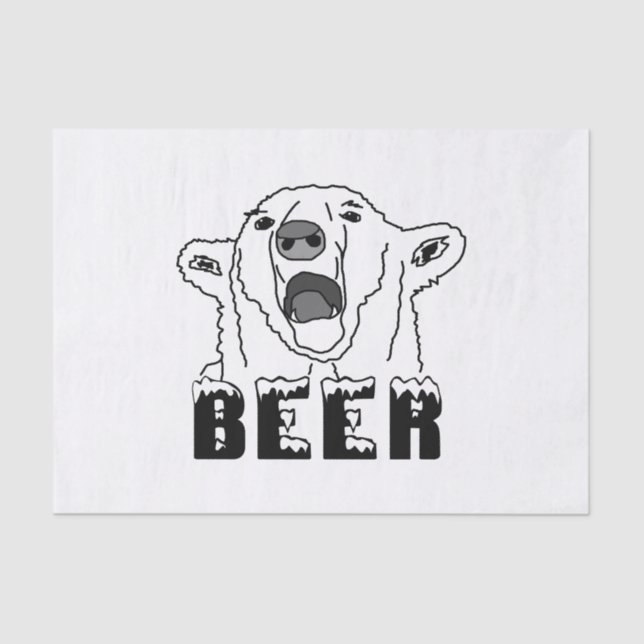 Polar Bear Tissue Paper (Front)