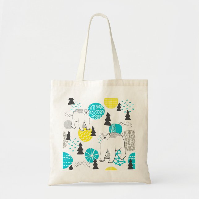 Polar bear tote bag (Front)