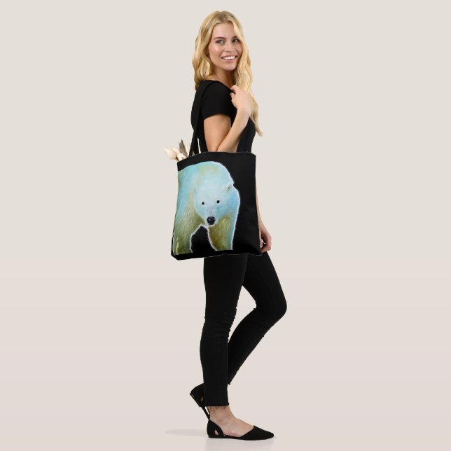 Polar Bear Tote Bag (On Model)