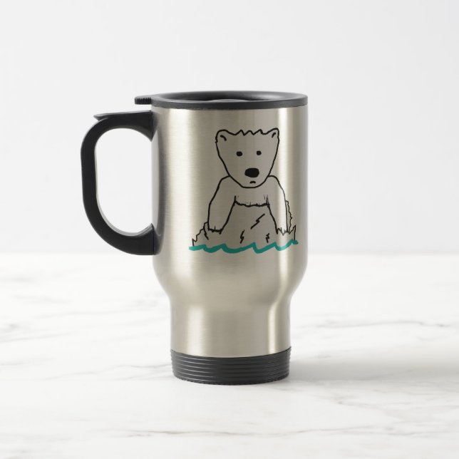 Polar Bear Travel Mug (Left)