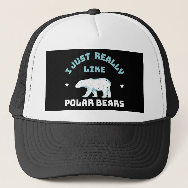 Polar Bear Trucker Hat (Front)