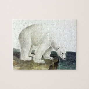 Polar Bear (Ursus Maritimus), Audubon's Quadrupeds Jigsaw Puzzle