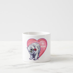 Polar Bear Valentine's Day Espresso Cup