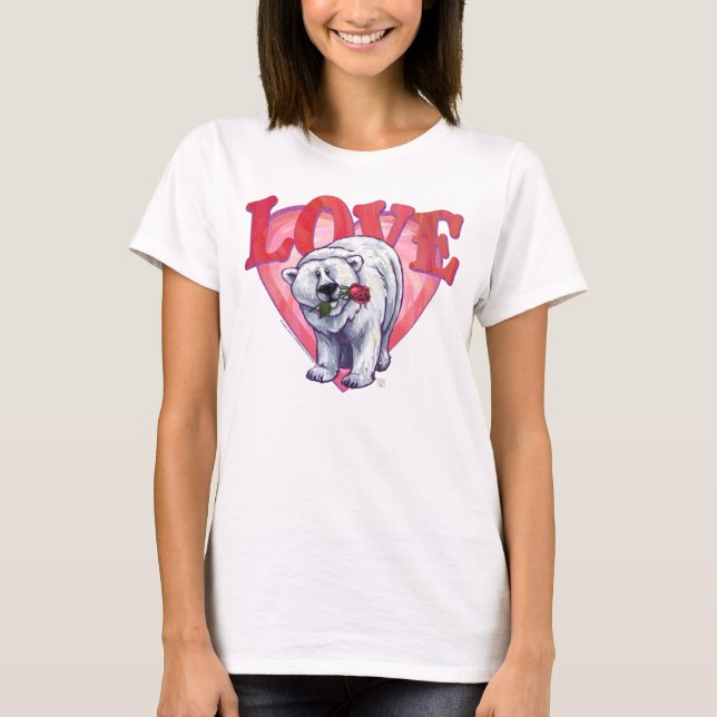 Polar Bear Valentine's Day T-Shirt (Front)