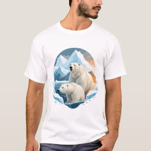 Polar Bear Vector Art Animal Majestic Nature Wild T-Shirt