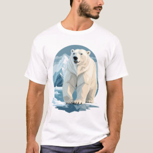 Polar Bear Vector Art Animal Majestic Nature Wild T-Shirt
