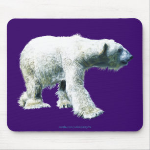 POLAR BEAR Walking Wildlife Mousepad