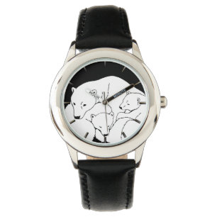 Polar Bear Watch Kid's Wildlife Bear Wrist Watch