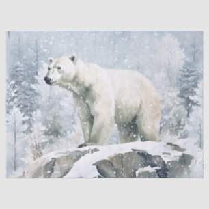 Polar Bear Watercolor Tissue Paper
