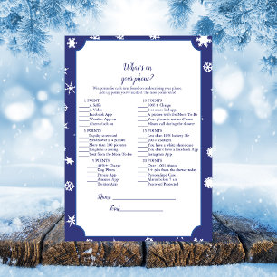 Polar Bear What's On Your Phone Baby Shower Game