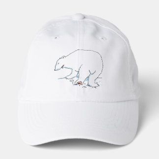 Polar Bear white performance cap