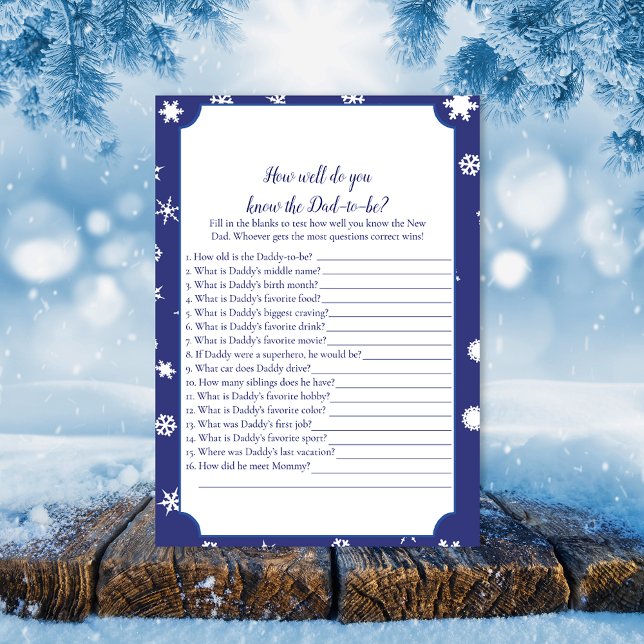 Polar Bear Who Knows Dad Best Baby Shower Game (Creator Uploaded)