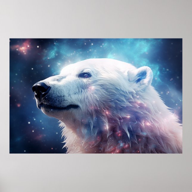 Polar Bear Wild Animal Majestic Wilderness Art Poster (Front)