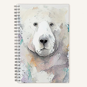 Polar Bear Wild Animal Nature Watercolor Art Notebook