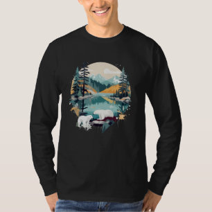 Polar Bear Wildlife Animal Nature Outdoors Forest T-Shirt