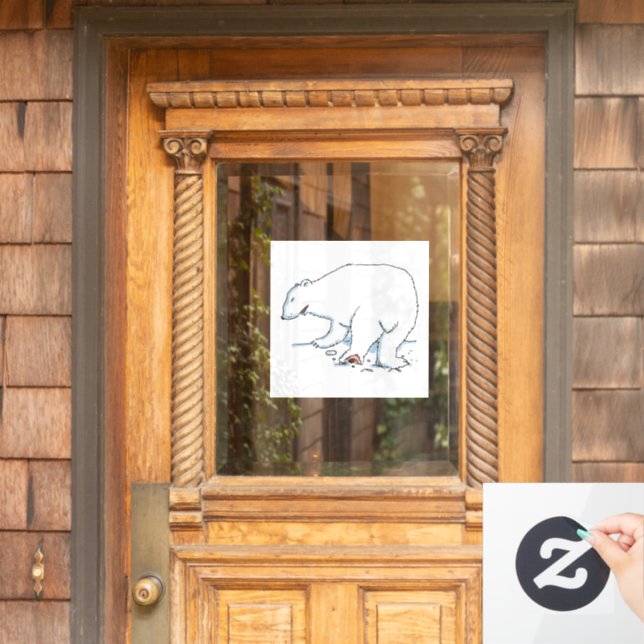 Polar Bear window cling (Home Door)