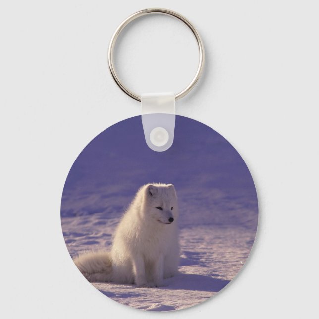 Polar Bear Winter Keychain Art (Front)