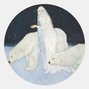 Polar Bear Winter Magic Stickers - Edmund Dulac