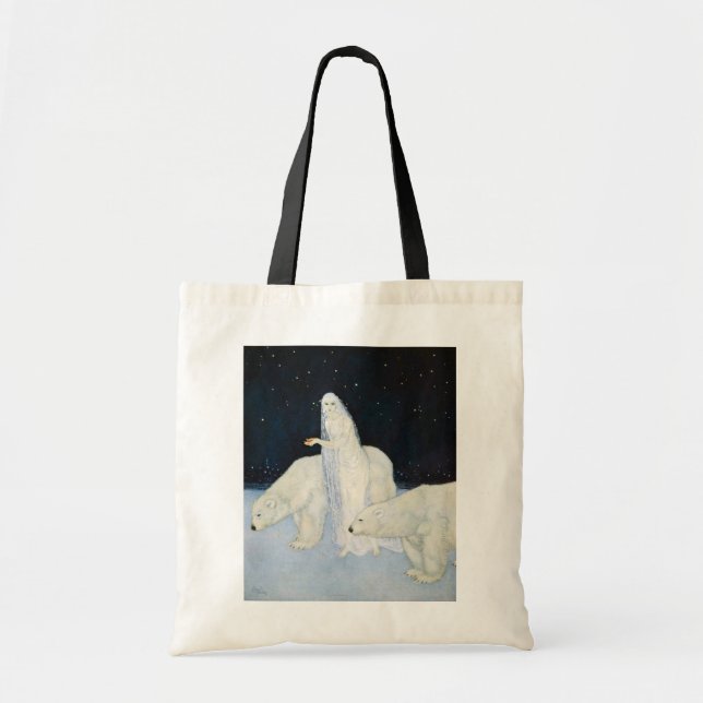 Polar Bear Winter Magic Tote Bag - Edmund Dulac (Front)